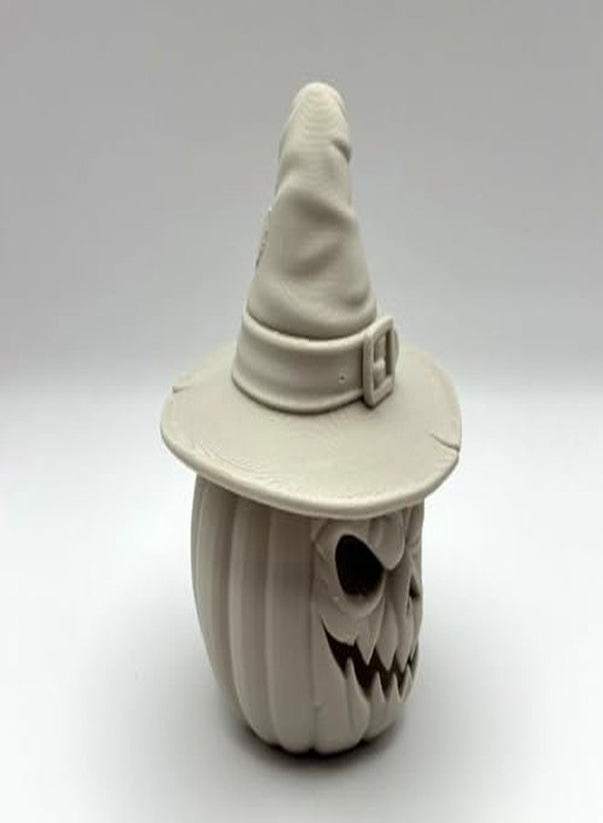 قبعة ساحرة على شكل يقطينة مطبوعة بتقنية الطباعة ثلاثية الأبعاد من الراتنج - ديكور هالوين، قطعة تذكارية مصغرة، زينة طاولة مخيفة، لعبة وهدية للأطفال والكبار - Image 3